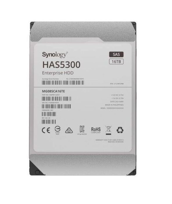 Dysk Serwerowy Sas Hdd Synology Has5300 Mg08Sca16Te 16Tb