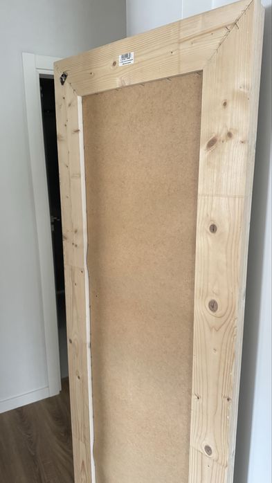 Espelho Madeira Natural 180x50 cm