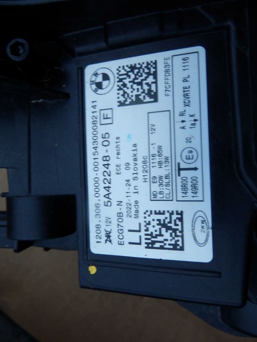 BMW 2 U06 Lampa Prawa Przód Full Led Active Tourer 21-