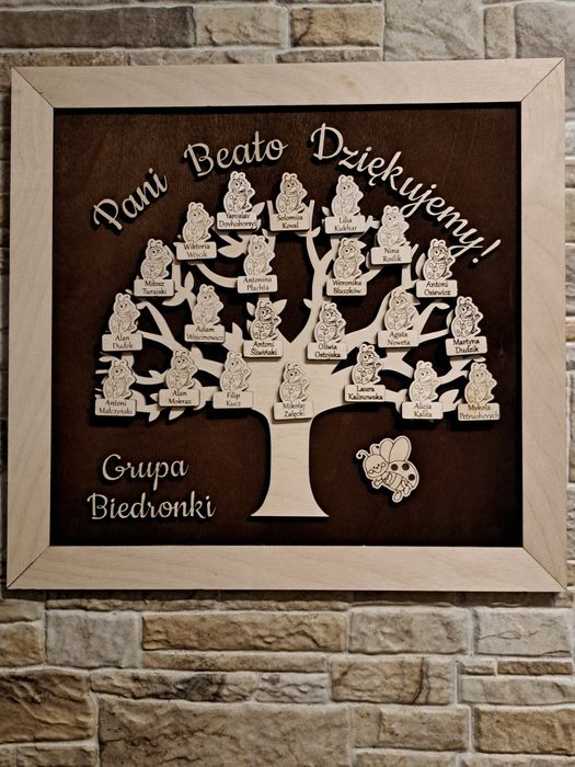 Prezent dla wychowawcy koniec roku szkolnego upominek. Drzewo