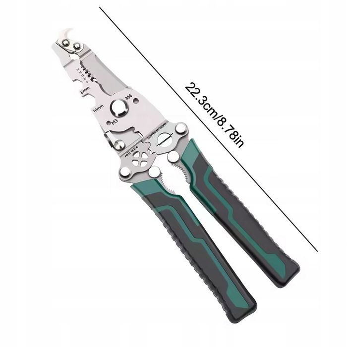 Multitool Składany 13w1 – Do Przewodów 6–18 mm | Stal Nierdzewna