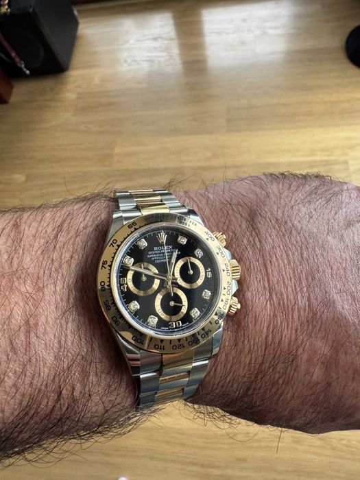 Rolex Cosmograph Daytona Bicolor z Diamentami Jak Nowy