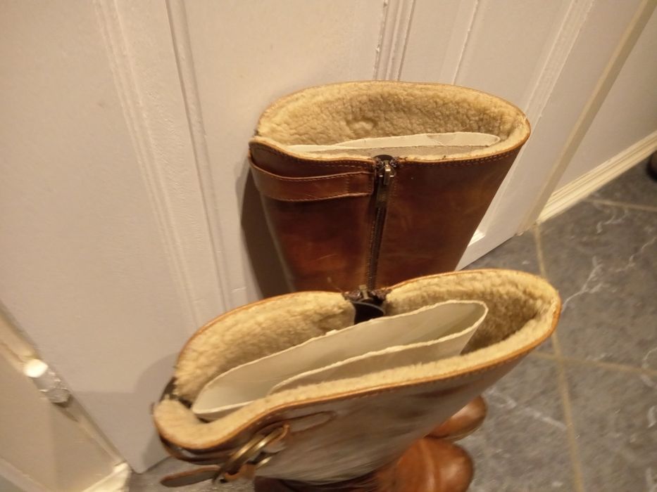 Kozaki zimowe Skórzane 38