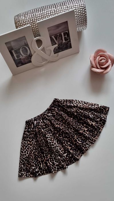 Dziecięca Spódniczka w Panterkę na Gumce 74/80 9-12 miesięcy NOWA