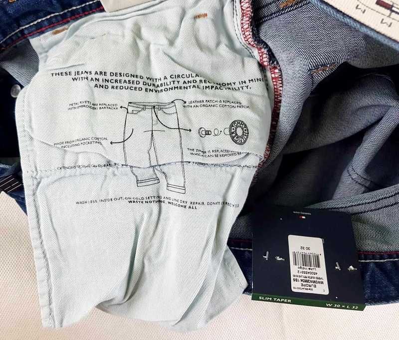 Męskie jeansy Tommy Hilfiger Houston -Slim Taper nowe oryg. - W30/L32