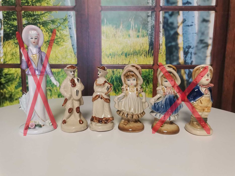 Figurki porcelana PRL różne rodzaje chłopiec dziewczynka
