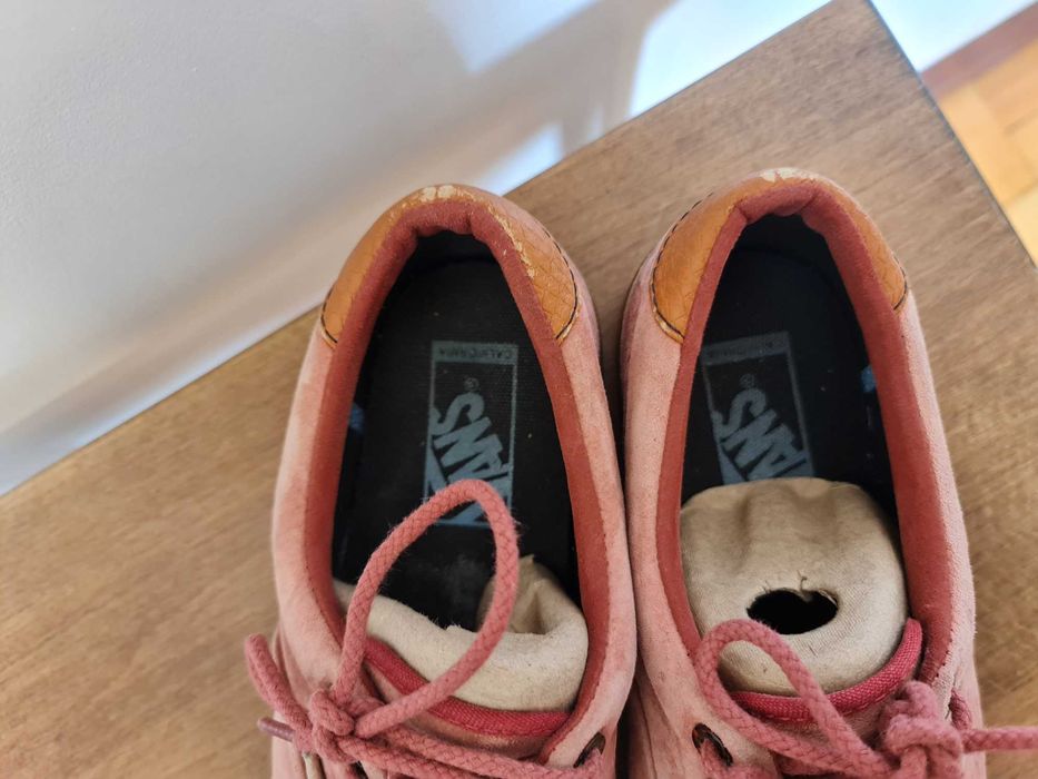 Skórzane Trampki VanS Era 59 CA - czerwony rozmiar 39.5