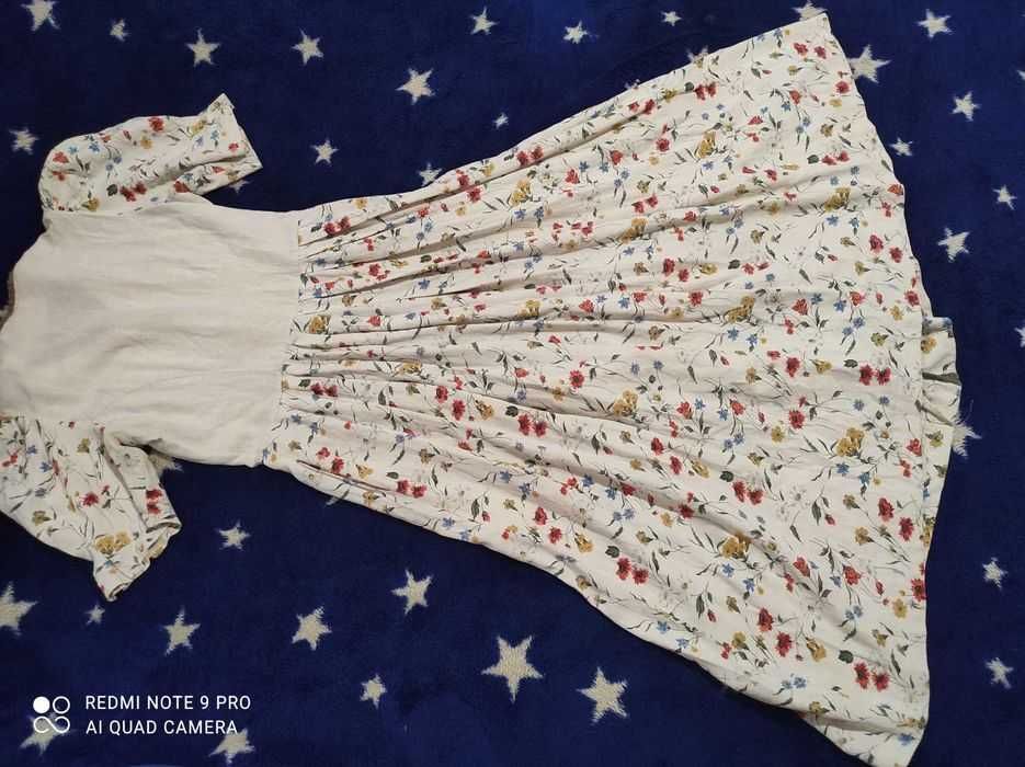 Landhaus austria style Платье из льна в цветочный принт, розмір 38