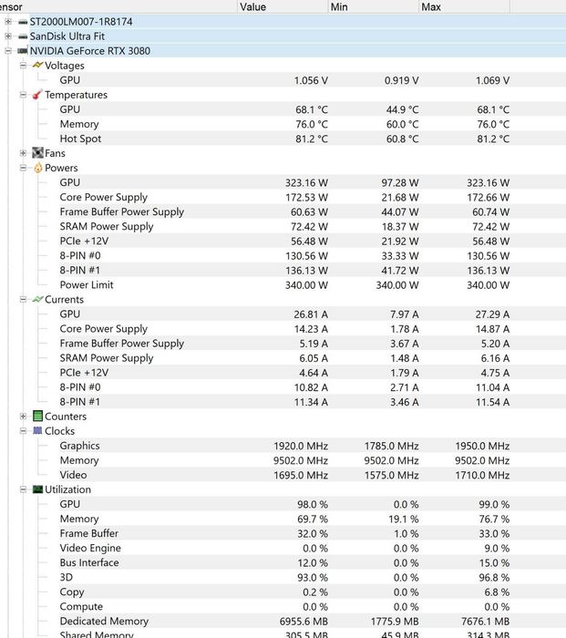 RTX 3080 (Asus TUF Gaming)