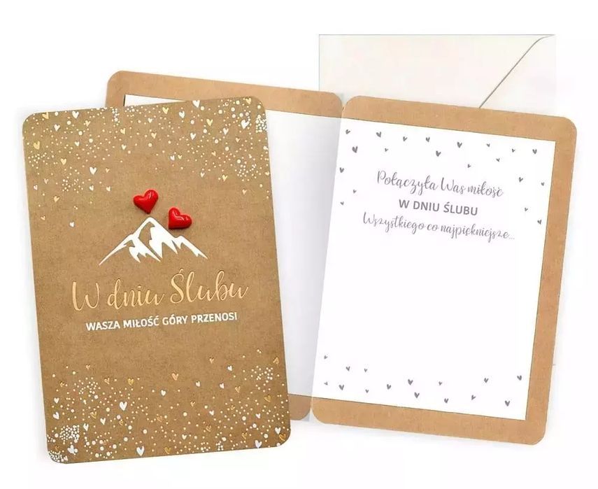 Karnet Ślub. Kukartka