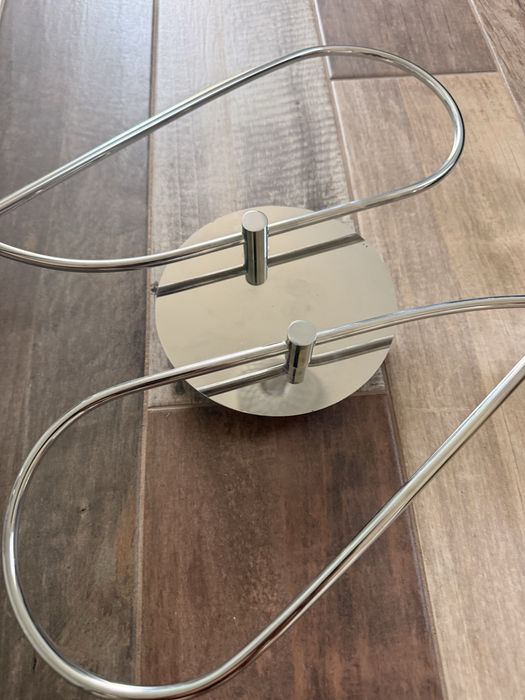 Lampa sufitowa srebrna