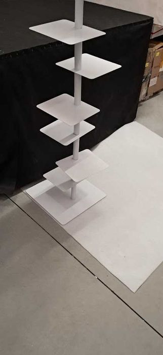 Stojak metalowy 9 półek super solidny wysokość 174 cm BIAŁE