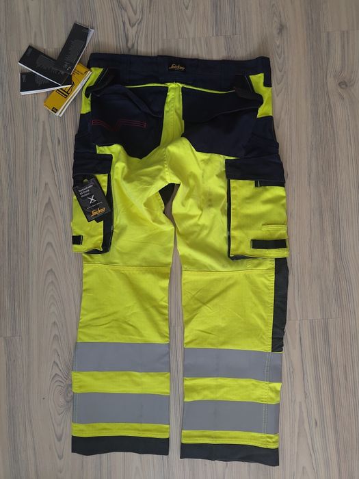 Snickers ProtecWork 100 spodnie robocze multi norm trudnopalne antystatyczne hi-vis
