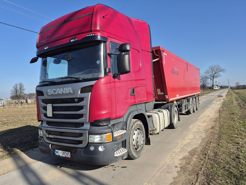 Scania R450 + Kempf naczepa wywrotka 45m3 2019r ZESTAW nowa HYDR
