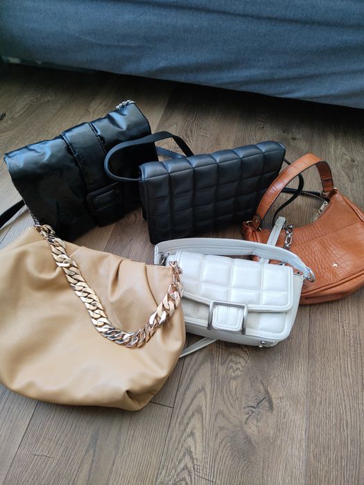 OKAZJA! 5 szt torebek torebka jak nowa Zara hm mango