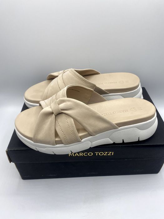 Marco Tozzi Klapki skórzane rozmiar 39