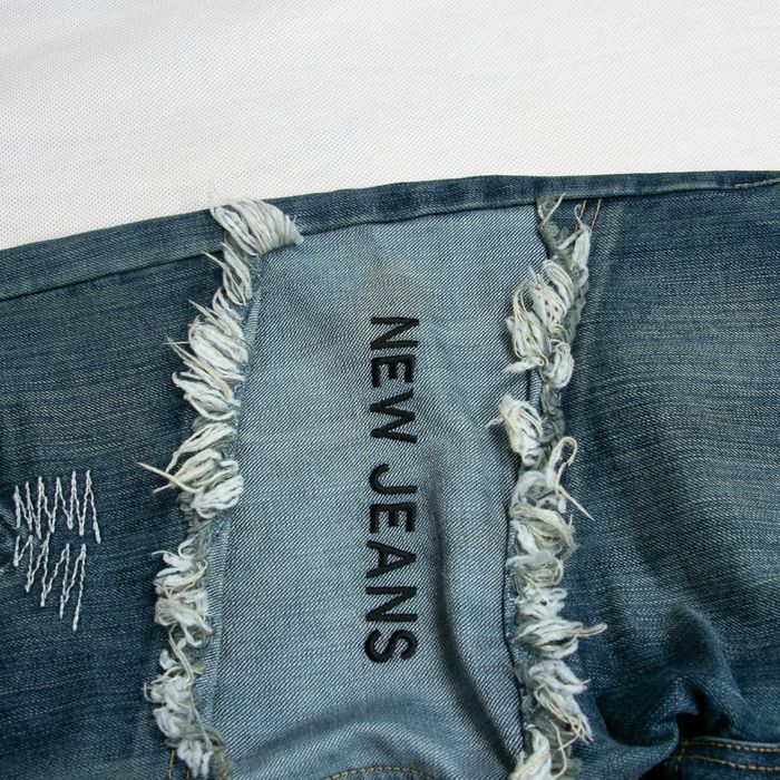 Spodnie Condic Jeans patchwork distressed Y2K hip hop baggy 32 japan s