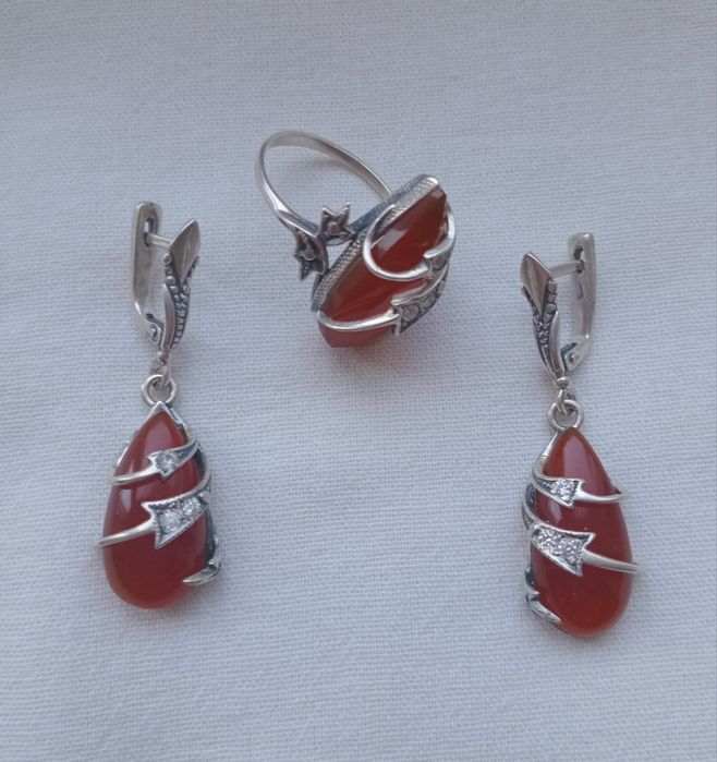 Мини набор (сердолик)