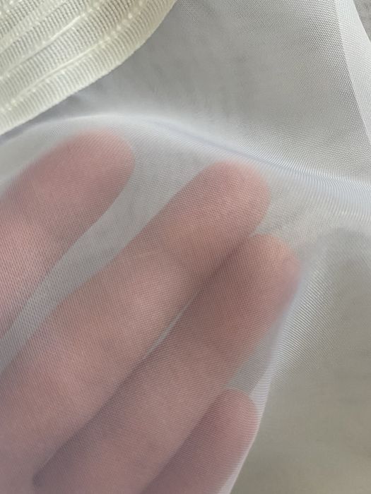 2 x firanka biała mgiełka dwie firanki jak nowe