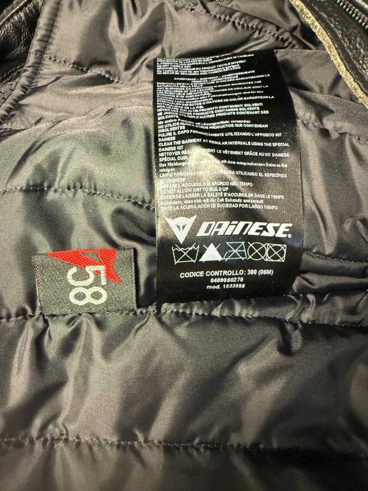 Casaco Motard Dainese Stripes Coiro - Tamanho 58 - Proteções