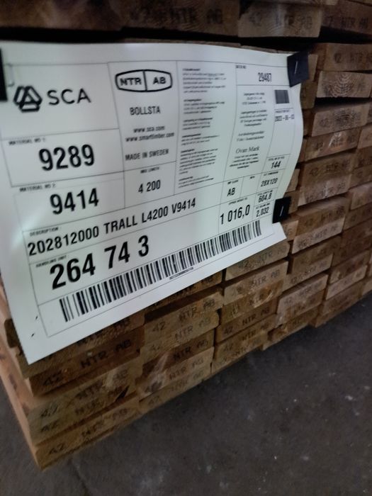 Deska szwedzka impregnowana NTR