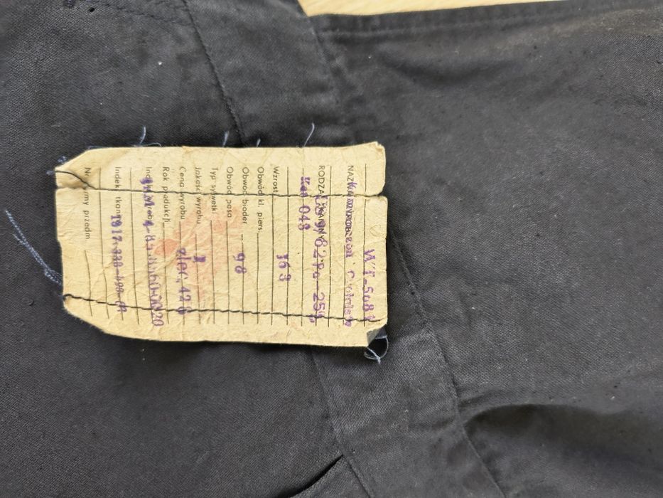 Ubranie LWP Wojskowy Kombinezon czołgisty czarny PRL MON  wzór5681