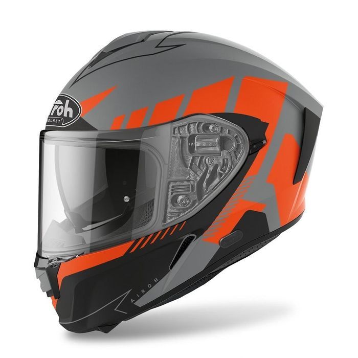 capacete spark rise laranja matt airoh