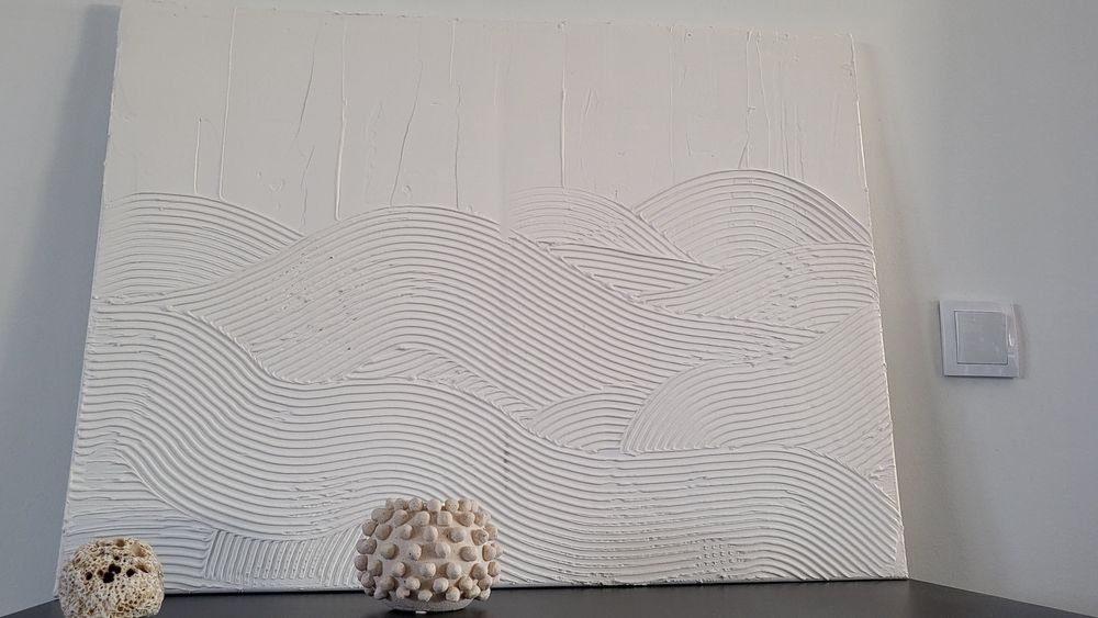 Obraz strukturalny gipsowy