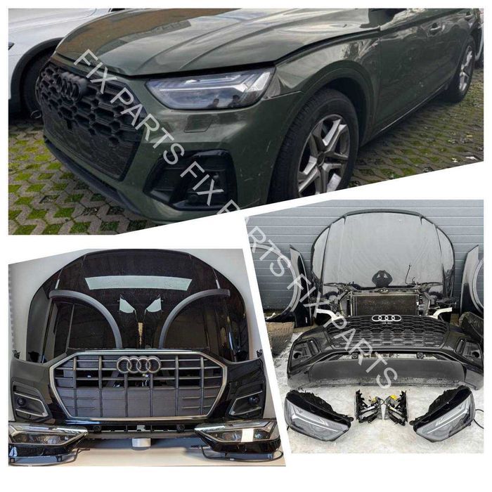 Крылья Audi Q5 e-tron F7 в цвет стекло, двери, бампер, оптика