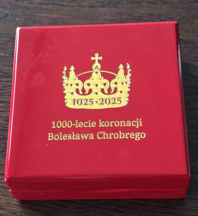 Zlota moneta kolekcjonerska 1000 lecie koronacji  Boleslawa Chrobrego
