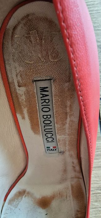 Szpilki koralowe, włoskie Mario Bolucci rozm. 39