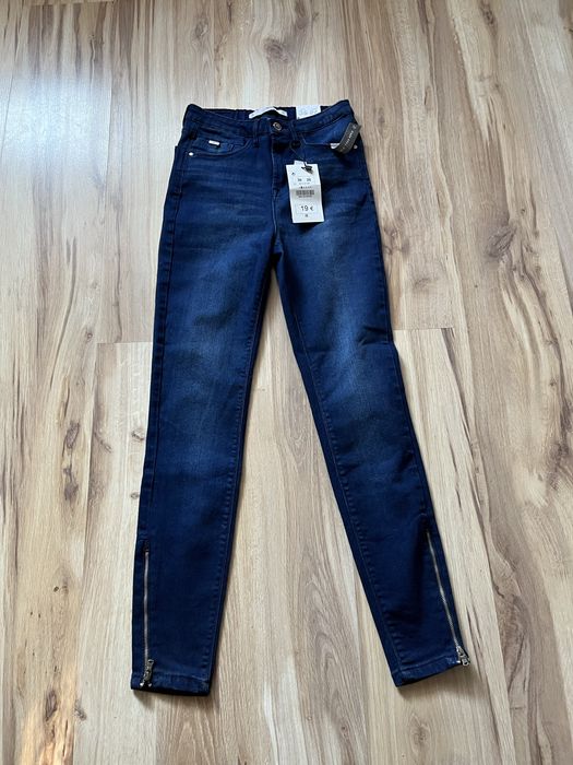 Nowe spodnie jeansy elastyczne damskie S