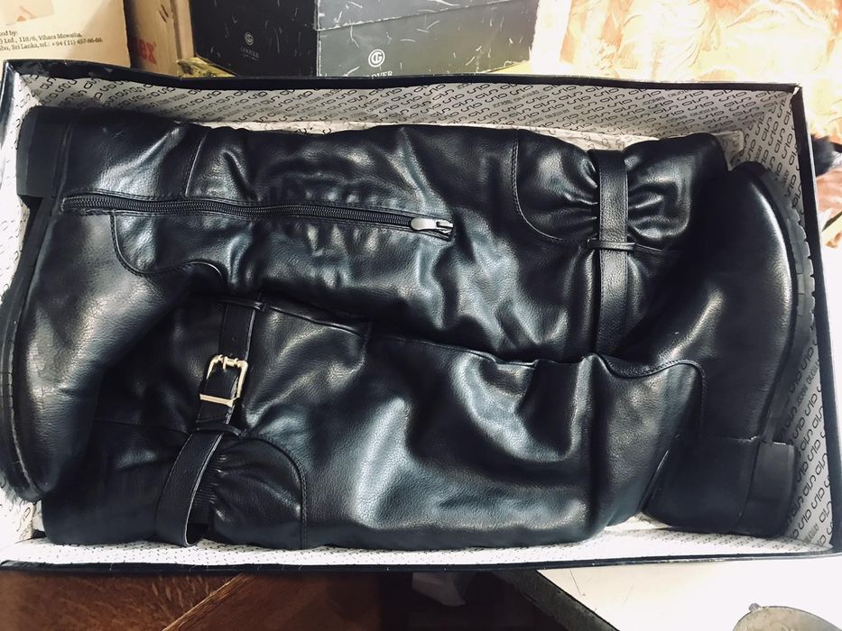 Женские зимние сапоги ботфорды