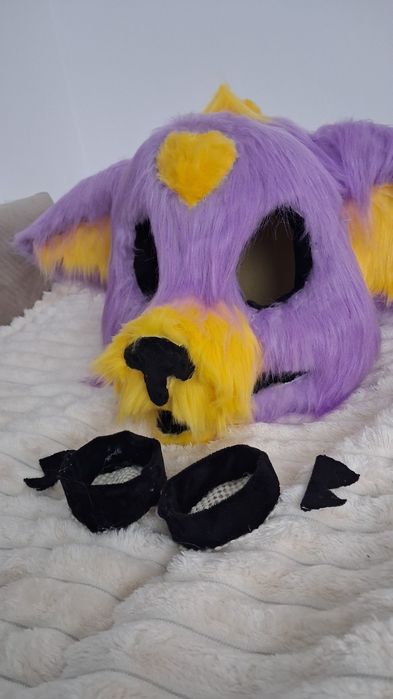 Fursuit maska dino