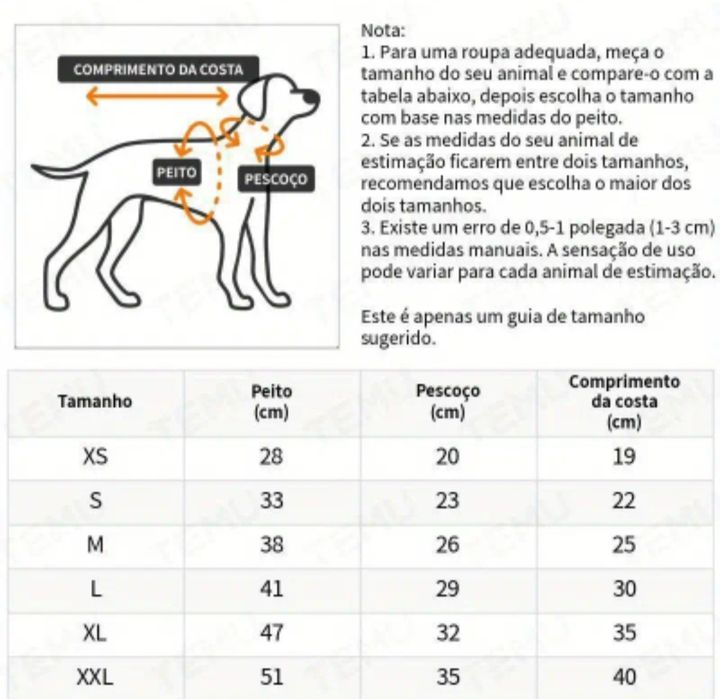 Casaco com pelo para cao / gato