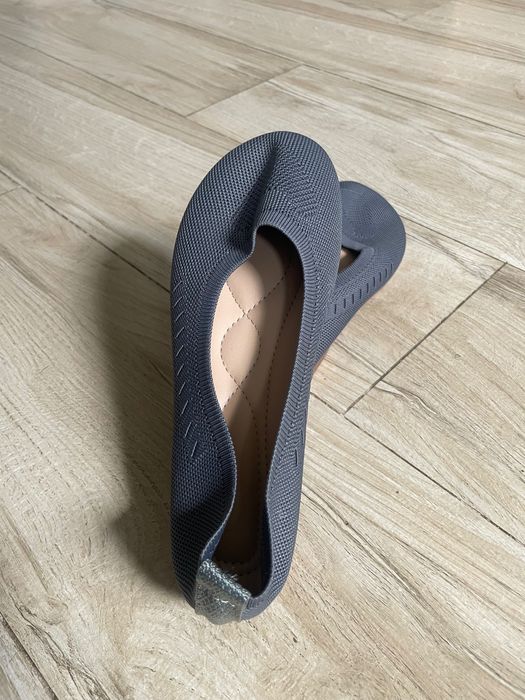 Letnie nowe baleriny szare rozm. 36