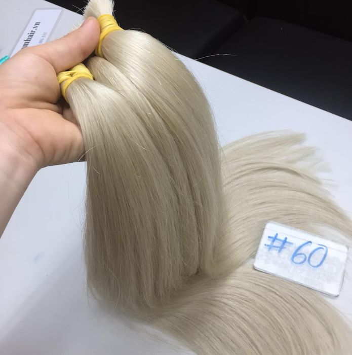 Натуральные волосы блонд волосы для наращивания.Платиновый блонд амбре