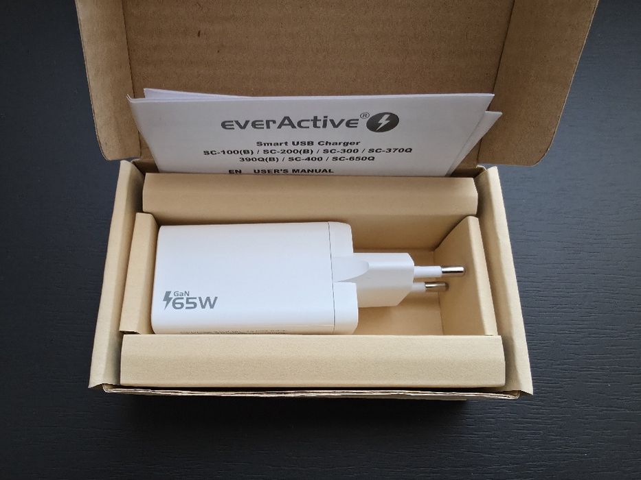 Ładowarka GaN 65W Everactive