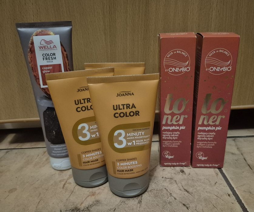 NOWY zestaw do włosów rudych miedzianych Wella OnlyBio