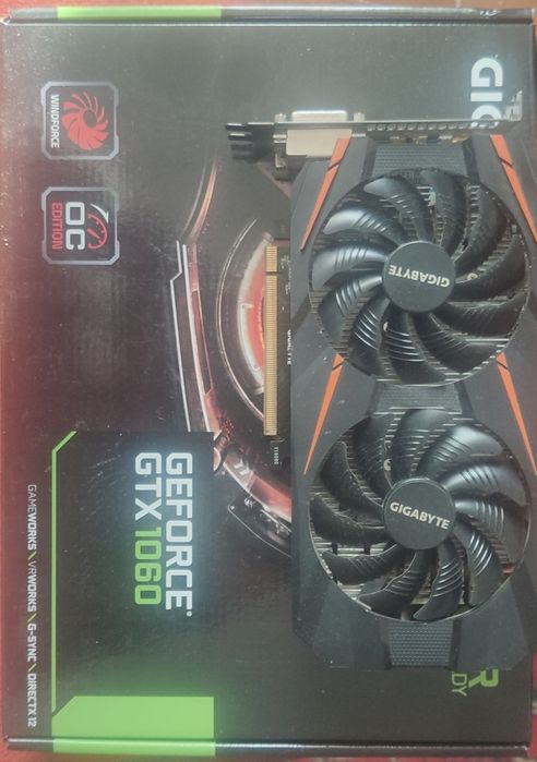 Відеокарта GIGABYTE GeForce GTX 1060 WINDFORCE OC 6G