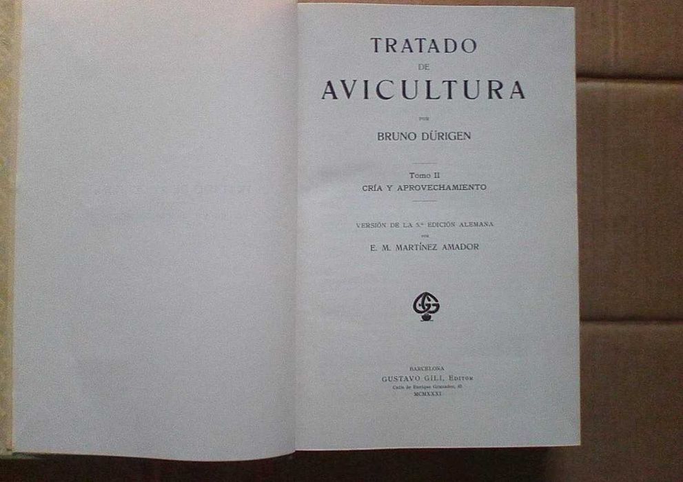 Tratado de Avicultura Tomos I e II