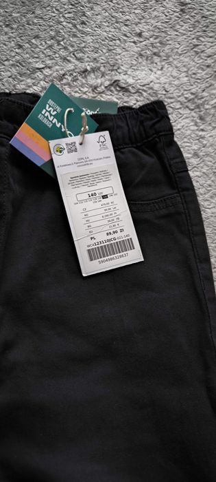 Nowe spodnie jeansowe coccodrillo r. 140 flare leg slim