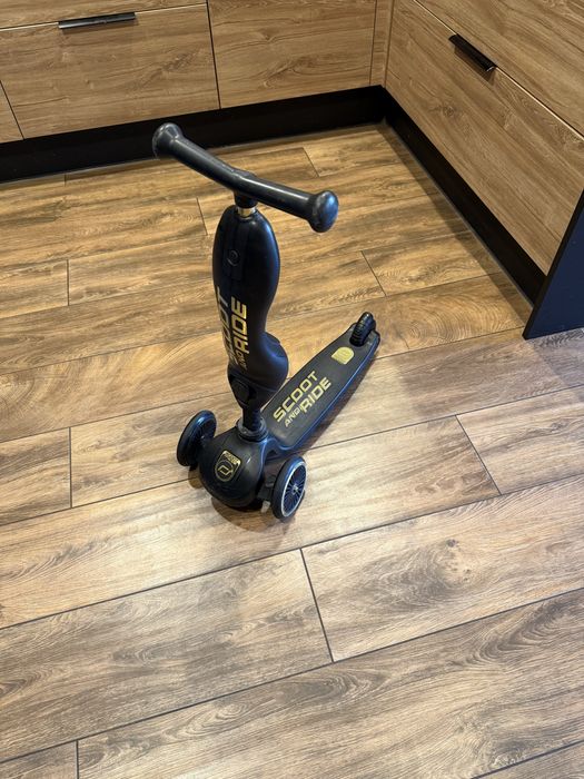 Scoot and ride  czarny 2w1 biegacz hulajnoga dla dziecka