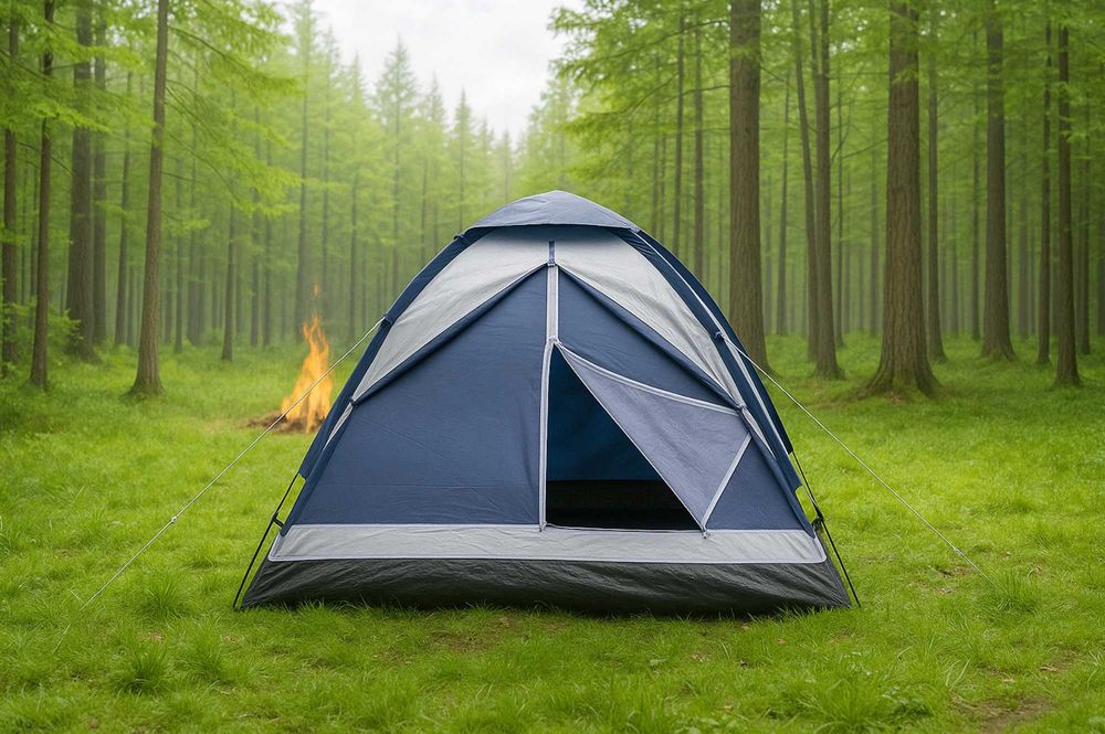 2w1 Mocny Wodoodporny Namiot Turystyczny Kempingowy 2 osobowy + GRATIS