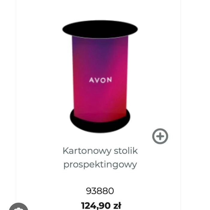 Kartonowy stolik Avon