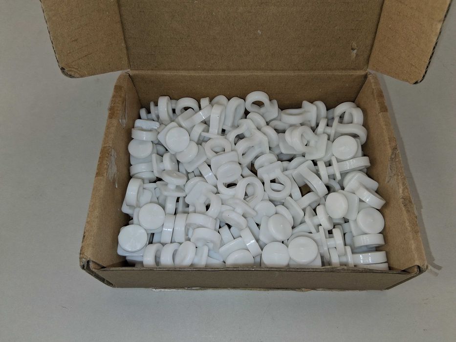 W100 Zestaw Haczyki Do Firany Żabki Haczyk Zestaw Do Karnisza Białe