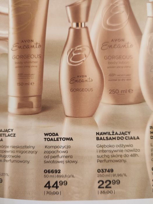 Encanto Gorgeous Avon woda toaletowa damska.