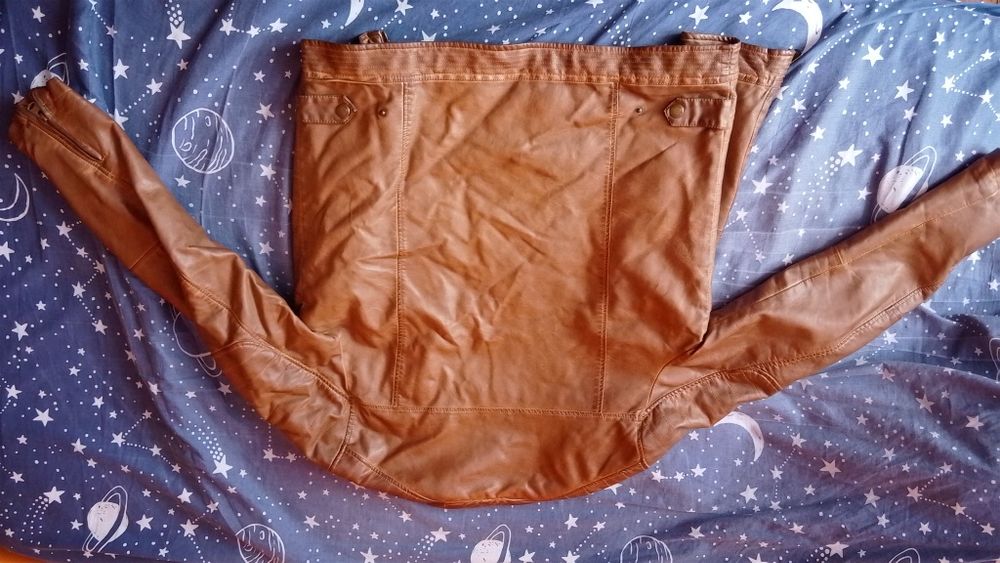 Kurtka letnia ekoskóra Springfield, jasny brąz r. L