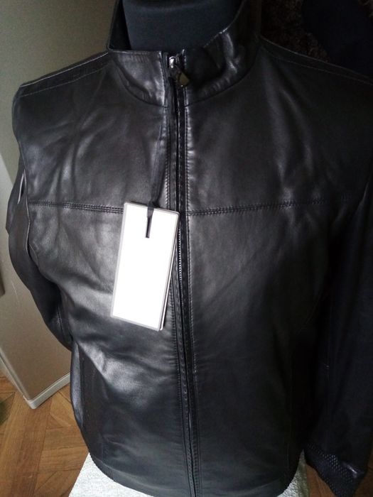 Куртка мужская кожаная, чёрного цвета.. Размеры M. L. XL.