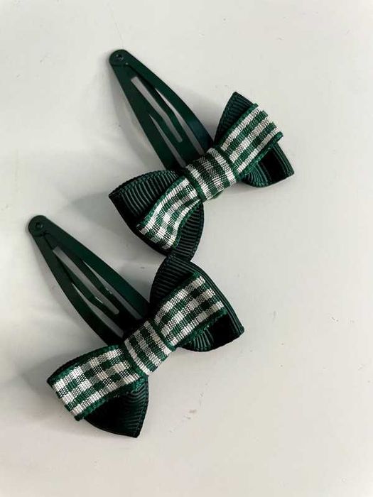 Conjunto Ganchos Laços Verdes